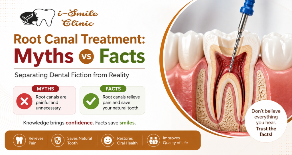 Root Canal Treatment: Myths vs Facts | i-Smile Clinic