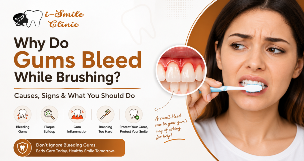 Why Do Gums Bleed While Brushing? | I-Smile Clinic